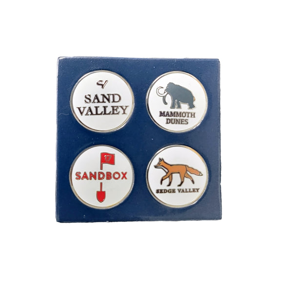 Ahead set of 4 ball marks