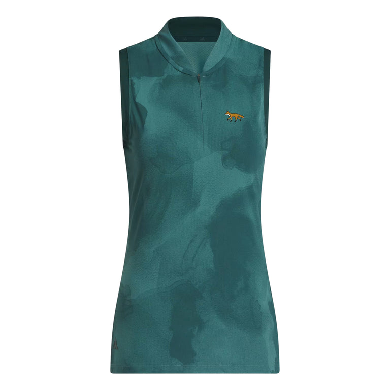 Adidas Ladies Printed Sleeveless Polo