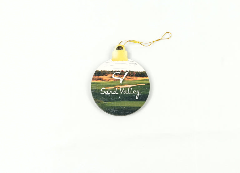 Sand Valley Wooden Ornament
