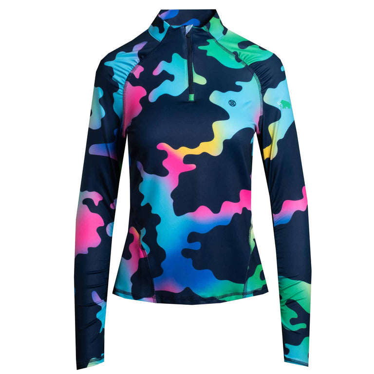 G/Fore Color Blend Camo 1/4 Zip Pullover