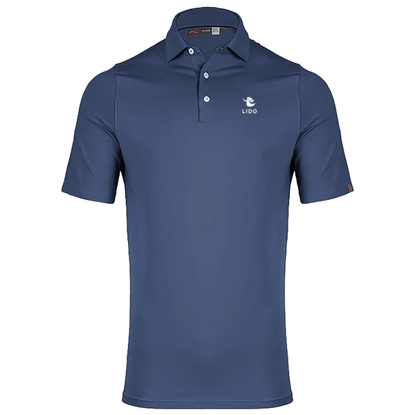Kjus Blue Hollow Pima Polo