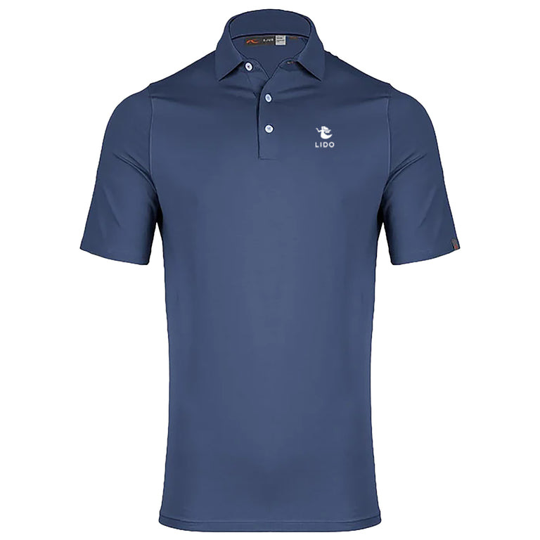 Kjus Blue Hollow Pima Polo