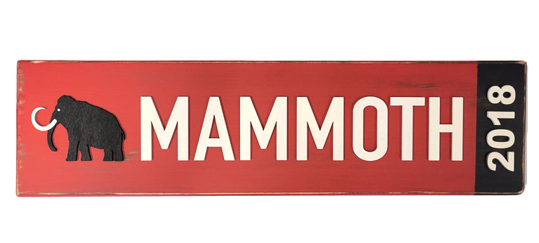 Mammoth Dunes Wood Sign