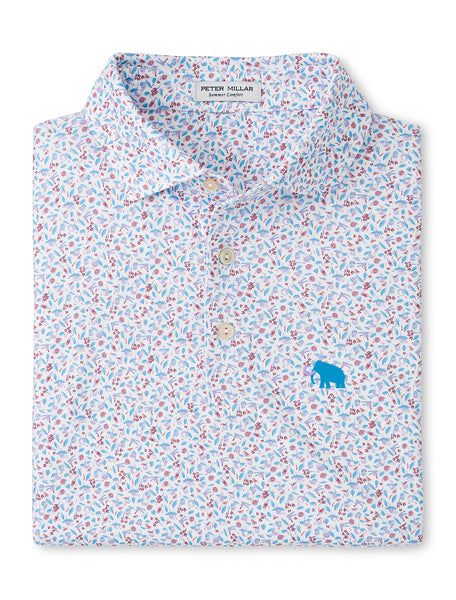 Peter Millar White Orange Crush Polo