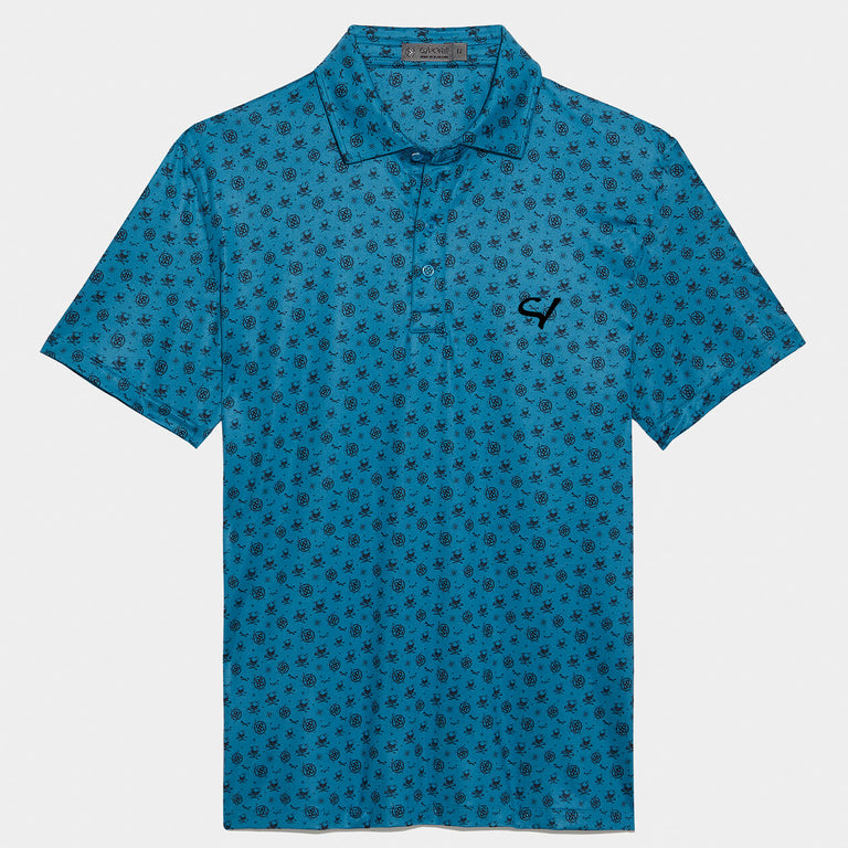 G/Fore Skull & T's Tech Jersey Polo