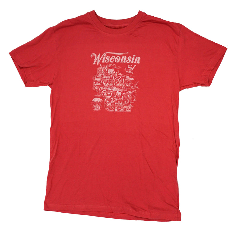 American Needle WI Mineral Red Custom T-shirt