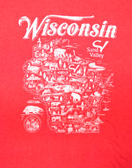 American Needle WI Mineral Red Custom T-shirt