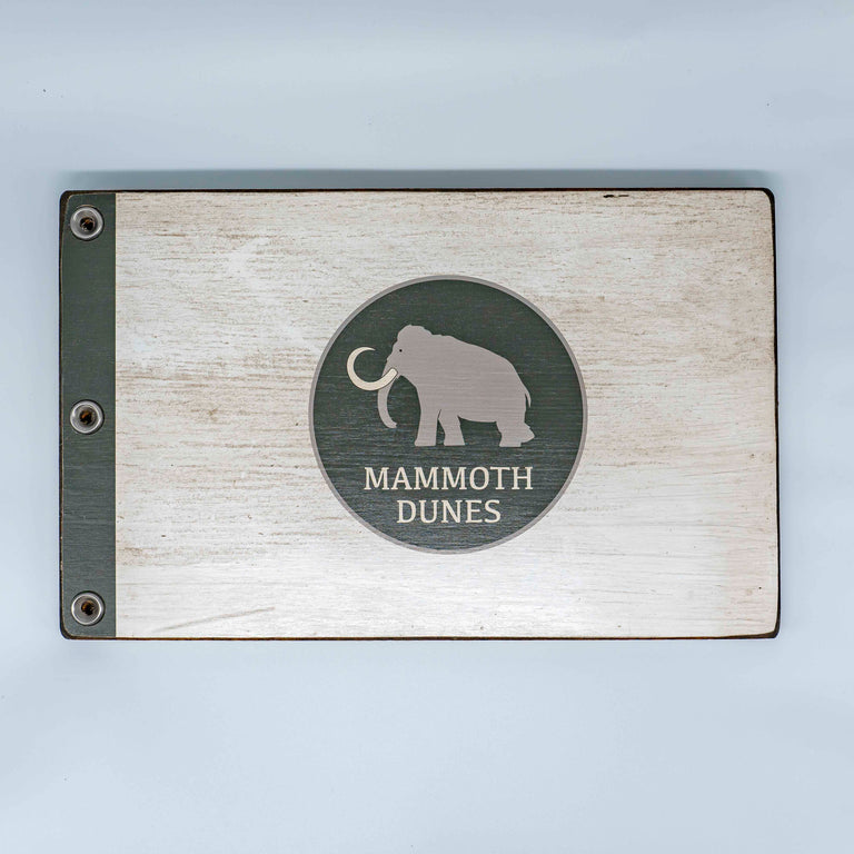 Mammoth Dunes Custom Wooden Pin Flag